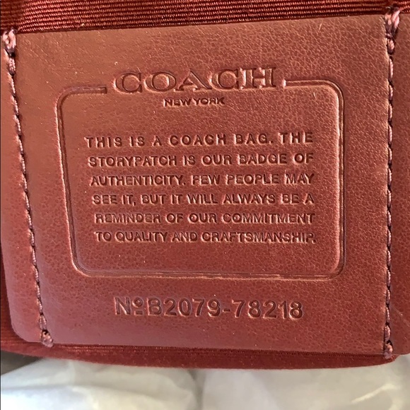 Coach Signature Chain Leather Tote Tan - Picture 12 of 15